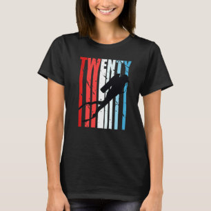 Camiseta Retro Scuba Merge 20 de Aniversário do Mergulhador