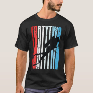 Camiseta Retro Scuba Merging 42º aniversário Mergulhador