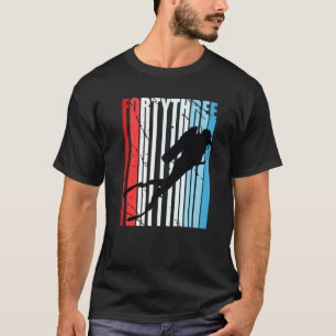 Camiseta Retro Scuba Merging 43º Aniversário do Mergulhador