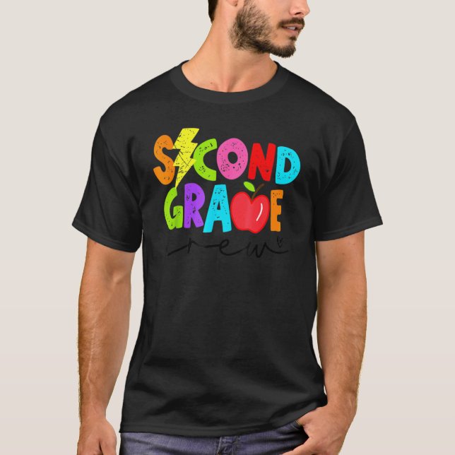 Camiseta Retro Second Grade Crew Light Bolt 2nd Grade Back  (Frente)