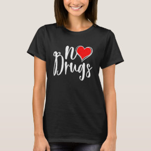 Camiseta Retro Sem Consciência de Drogas Mês Sensibilização
