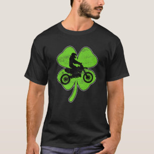 Camiseta Retro Shamrock Motocross Rua desportiva. Dia C de