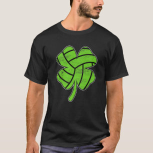 Camiseta Retro Shamrock, Rua desportiva de vôlei. Dia de P