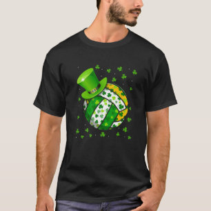 Camiseta Retro Shamrock, Rua desportiva de vôlei. Dia de Pa