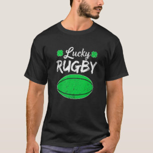 Camiseta Retro Shamrock Rugby Lover Dia de São Patrício des