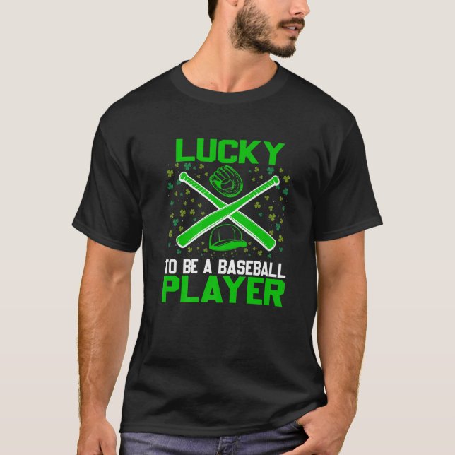 Camiseta Retro Shamrock Sorte Ser Uma Rua De Baseball. (Frente)