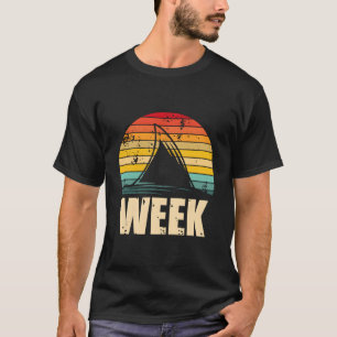 Camiseta Retro Shark Fin Week 2023 Shark Lover Ocean Wildli