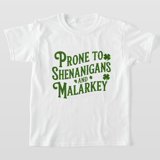 Camiseta Retro Shenanigans & Malarkey Humor Irish funge (Postura )