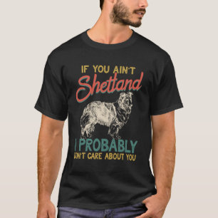 Camiseta Retro Shetland Sheepdog Sheepdog Sheltie Men Wome