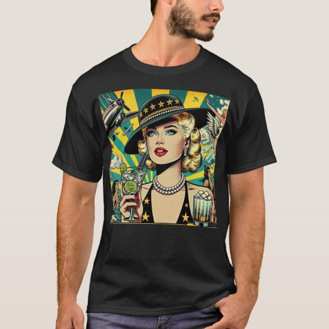 Camiseta Retro Show Girl  (Frente)