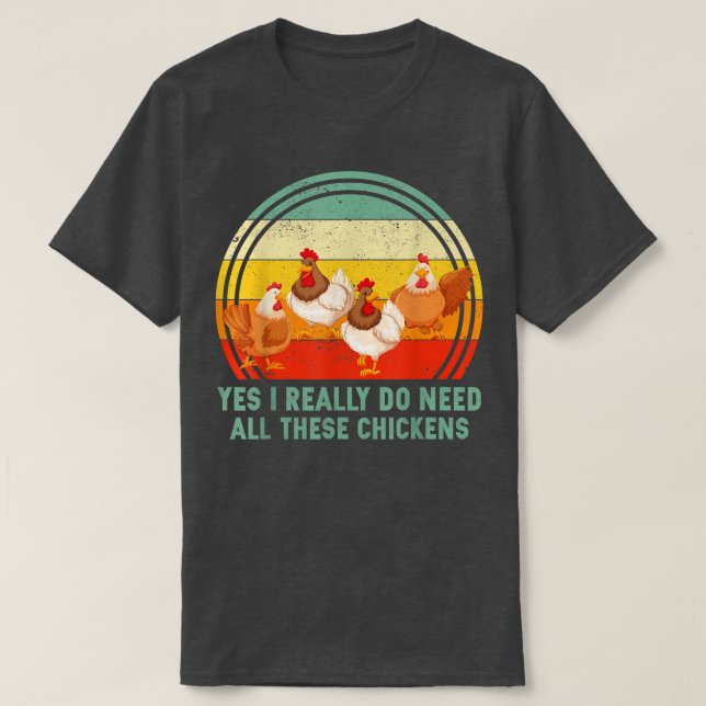 Camiseta Retro Sim, Eu Realmente Preciso De Todos Esses Fra (Frente do Design)