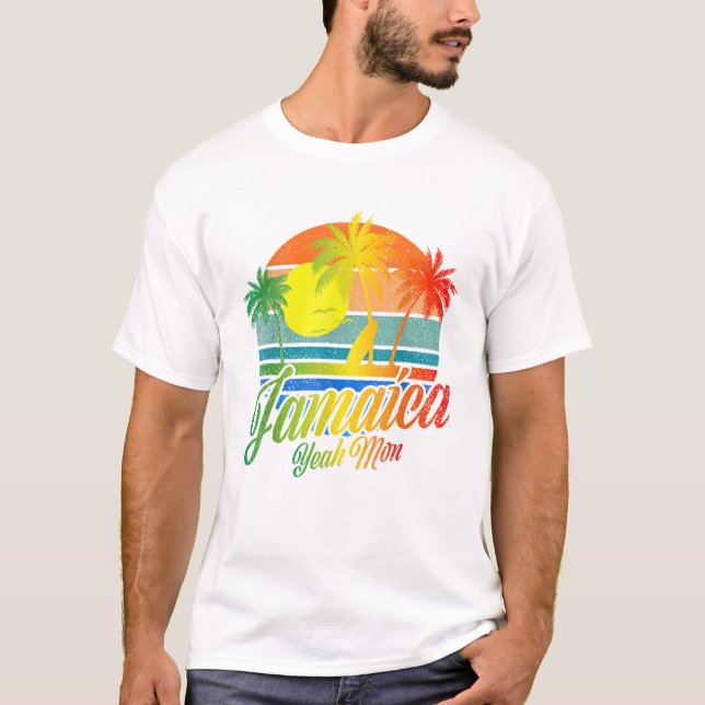 Camiseta Retro Sim Môn Jamaica Verão (Frente)