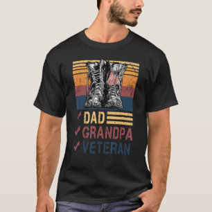 Camiseta Retrô Sinalizador Norte-Americano Combate Boots Pa
