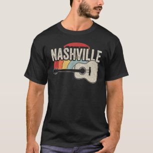Camiseta Retro Single Country Music Nashville Músico Gui