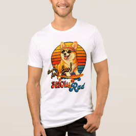 Camiseta Retro Skate Corgi – Tony Bark™ – Smol & Rad 
