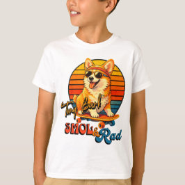Camiseta Retro Skate Corgi – Tony Bark™ – Smol & Rad 