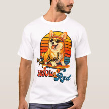Retro Skate Corgi – Tony Bark™ – Smol & Radical