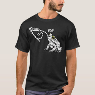 Camiseta Retro Skeleton Hand Frog Boop Rainforest Animal