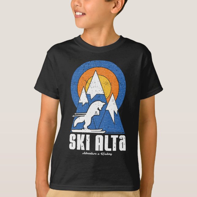 Camiseta Retro Ski Alta Fox Branca (Frente)