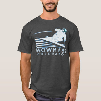 Camiseta Retro Ski Snowmass Colorado Ilustração Neve