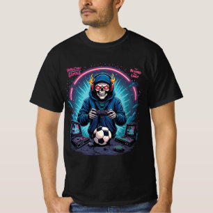 Camiseta Retro Skull Gamer – Hardcore Beyond Limit