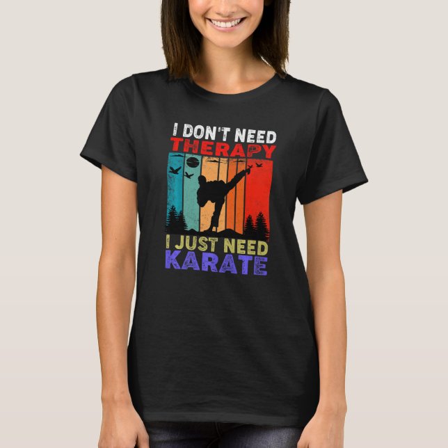 Camiseta Retro Slogan Sunset Eu não preciso de Terapia (Frente)