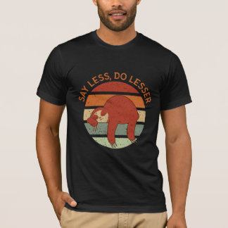 Camiseta Retro Sloth Sunset