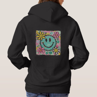 Camiseta Retro Smiley Face Flower