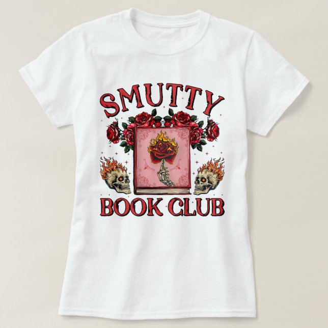 Camiseta Retro Smutty Book Club Dark Romance Smut Lover (Frente do Design)