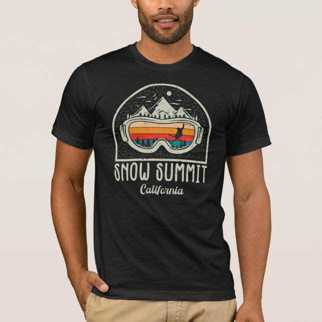Camiseta Retro Snow Summit California Ski (Frente)