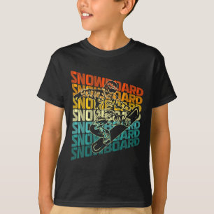 Camiseta Retro Snowboard Winter Sports Vintage Design Sn