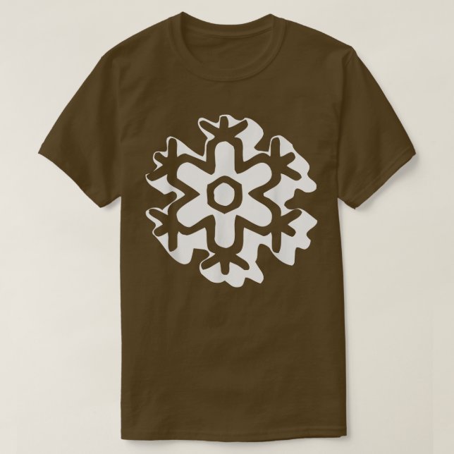 Camiseta Retro Snowflake Groovy 531 (Frente do Design)