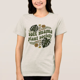 Camiseta Retro Soft Mama Plant Society SVG - Groovy Botanic