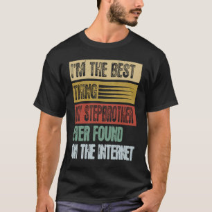 Camiseta Retro, sou a melhor coisa que meu irmão mais velho