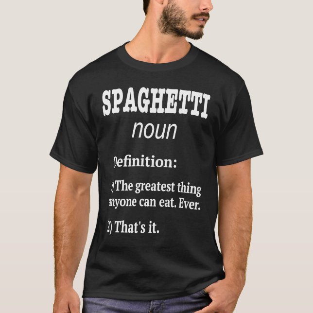 Camiseta Retro Spaghetti Design  Spaghetti Fan Fake Definit (Frente)
