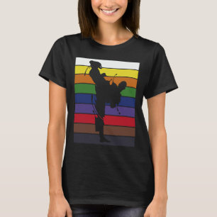 Camiseta Retro Sparring Athlete Artes Marciais Black Belt K