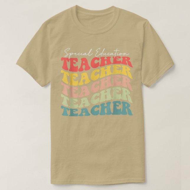 Camiseta Retro Special Education Teacher Appreciation Back  (Frente do Design)