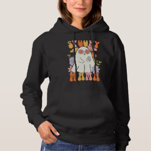 Camiseta Retro Spooky Mama Groovy Halloween Ghost Spooky Mo