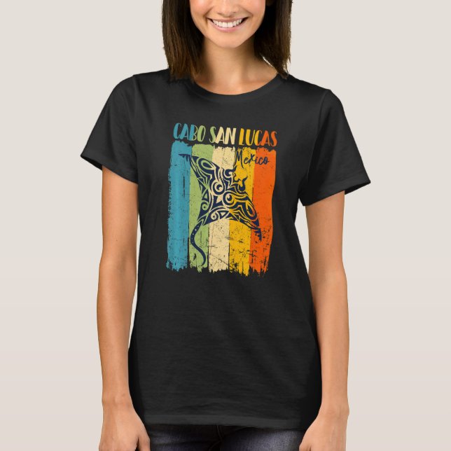 Camiseta Retro Stingray Cabo San Lucas México Tema Amigos (Frente)
