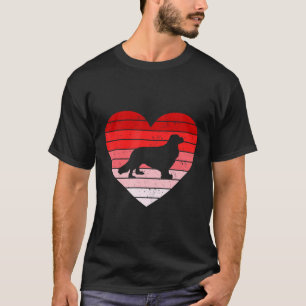 Camiseta Retro Style Dia de os namorados Cavalier King Char