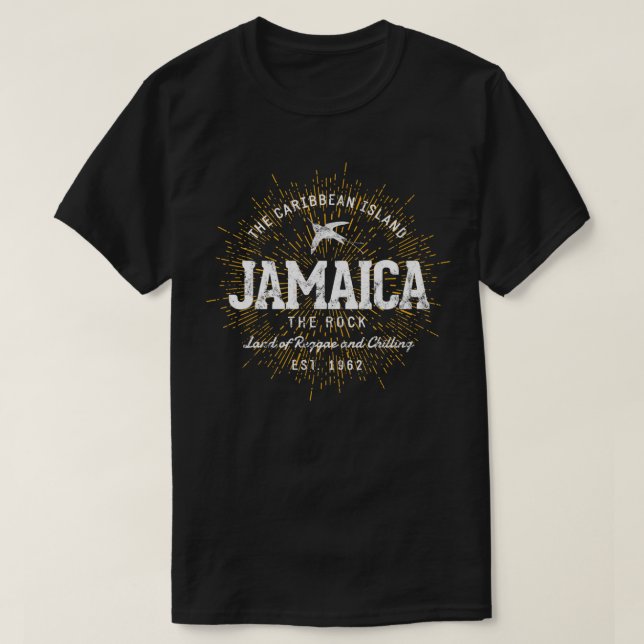 Camiseta Retro Style Vintage Jamaica  (Frente do Design)