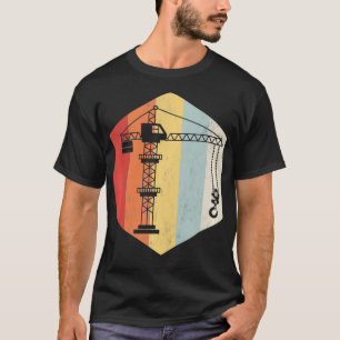 Camiseta Retro style vintage Tower Crane Operator gift Pull