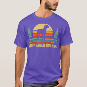 Camiseta Retro Style Weimaraner Vovô Cão Vovô Pet