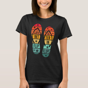 Camiseta Retro Summer For Women Life É Melhor Em Sacudir
