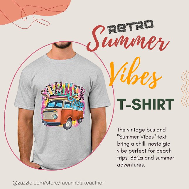 Camiseta Retro Summer Vibes (Criador carregado)