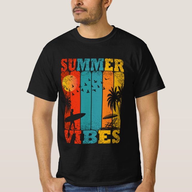 Camiseta Retro Summer Vibes (Frente)