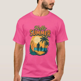 Camiseta Retro Summer Vibes - A vida é melhor na praia