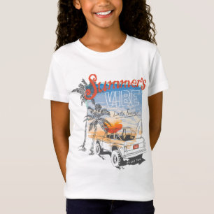 Camiseta Retro Summer Vibes Surf - California Sunset Beach