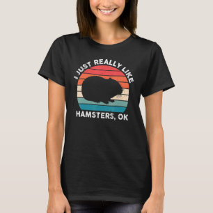 Camiseta Retro Sun Eu Gosto Muito De Hamster Hamster Hamste