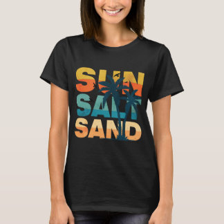 Camiseta Retro Sun Salt Sand Summer Beach Vibes